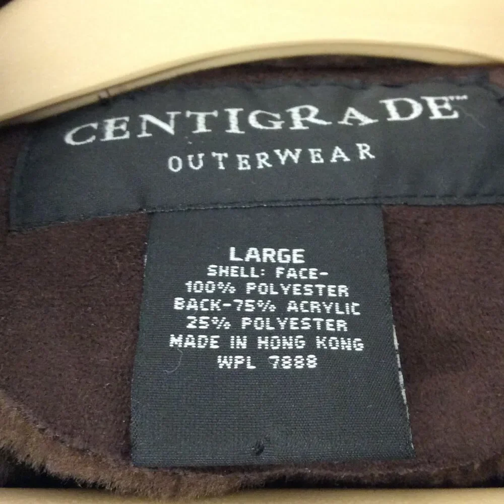 Centigrade Outerwear Brown Faux Suede Vintage Penny Lane Style Coat - Picture 8 of 9